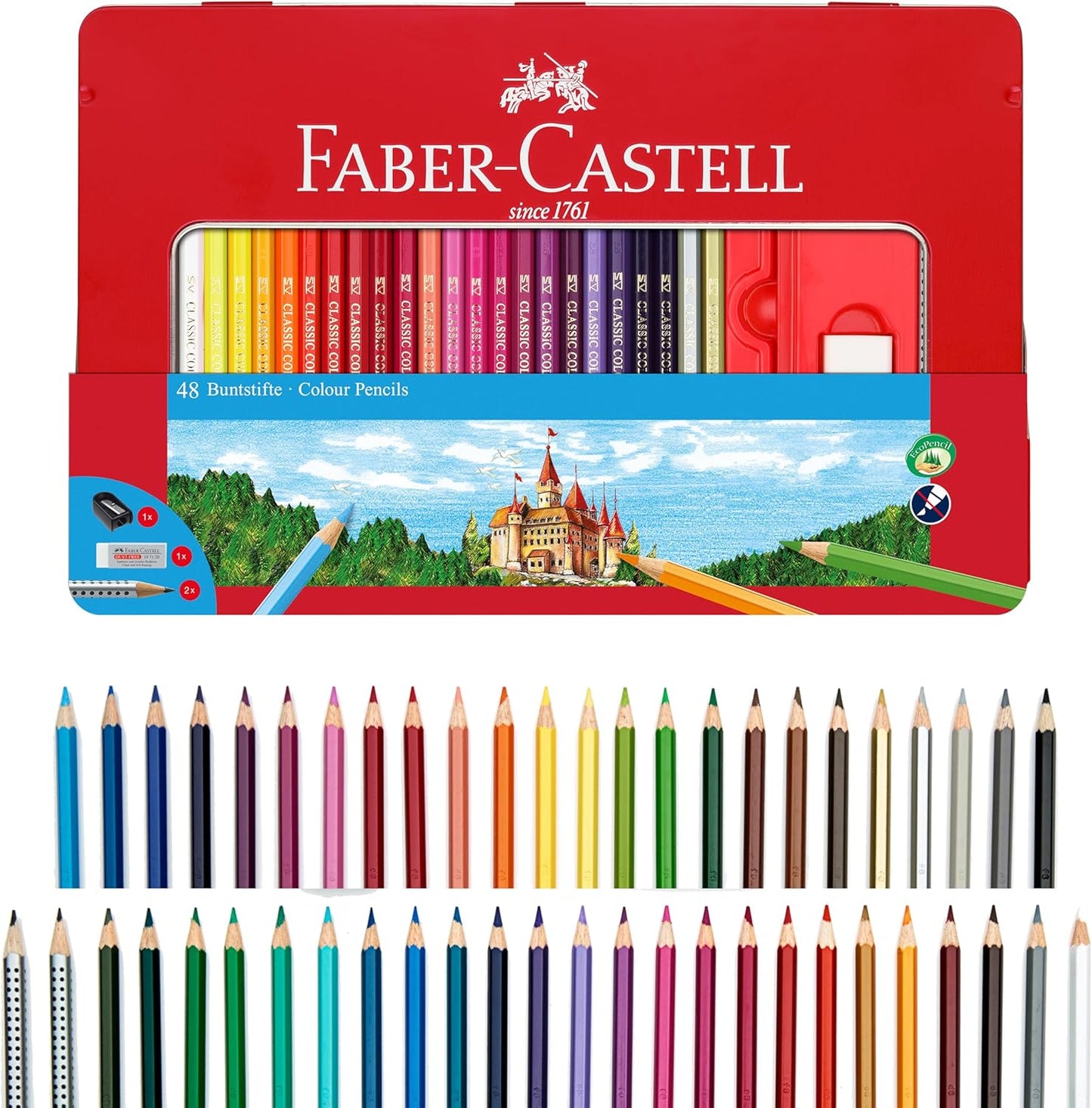 Faber - Castell Classic Colored Pencils Tin Set - No Promo Code Needed!