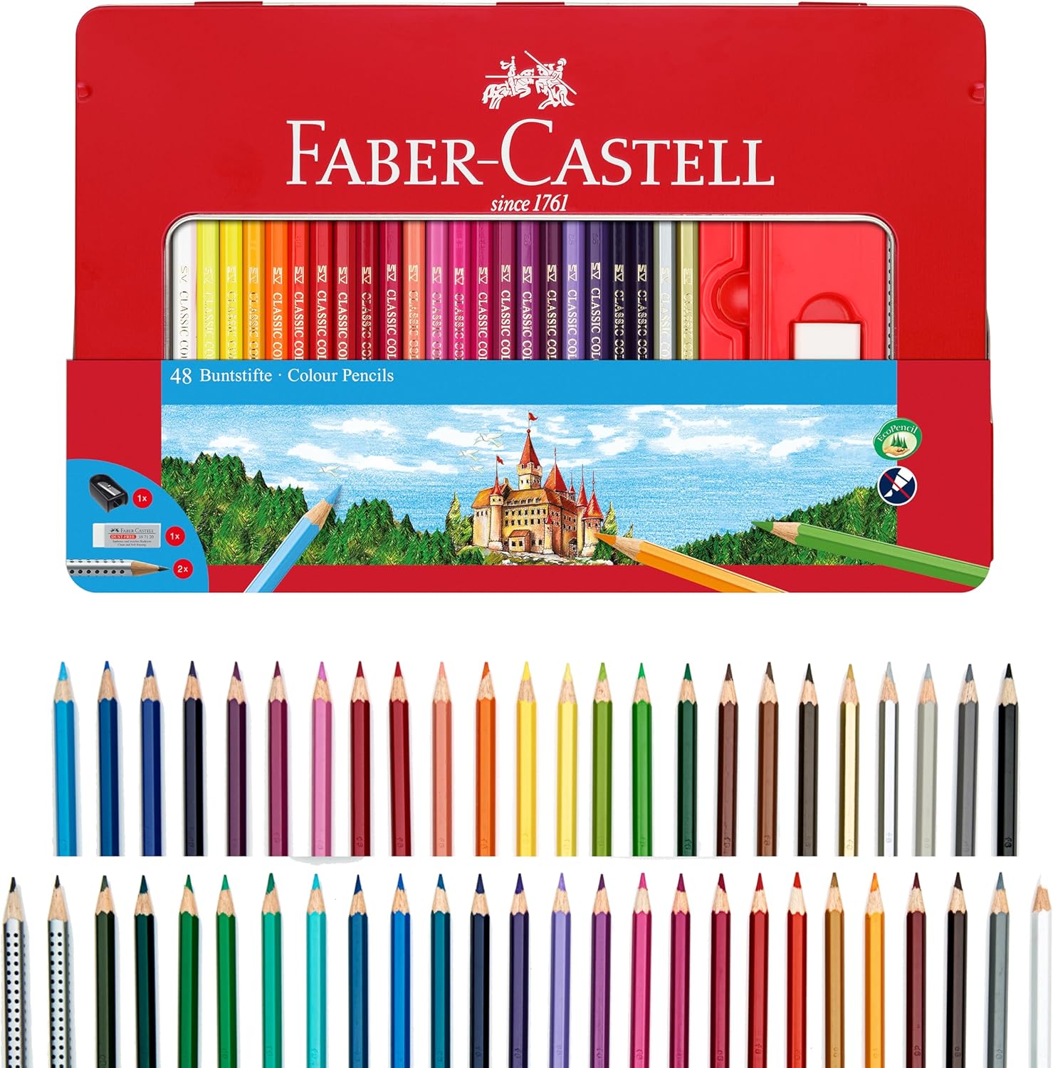 Faber - Castell Classic Colored Pencils Tin Set - No Promo Code Needed!