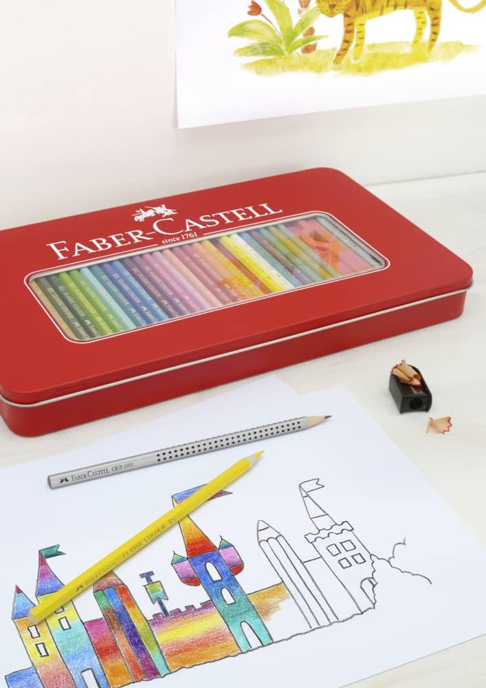 Faber - Castell Classic Colored Pencils Tin Set - No Promo Code Needed!