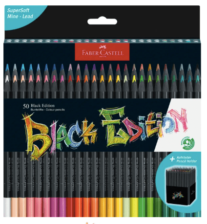 Faber - Castell Color Pencils Black Edition Tin Set - No Promo Code Needed!