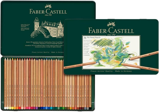Faber - Castell Pitt Pastel Pencils in A Metal Tin - No Promo Code Needed!