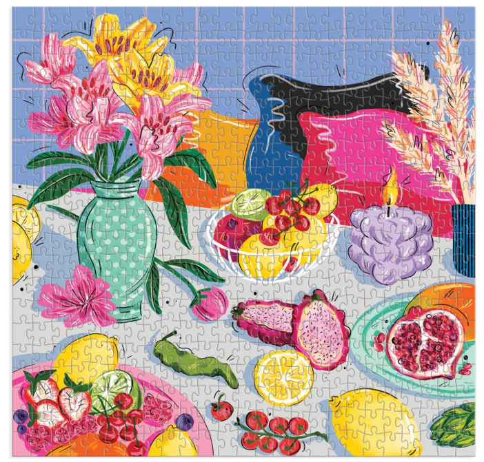 Galison At the Table 500 Piece Puzzle 500 pieces Smooth fit 9780735371927 No Promo Code Needed!