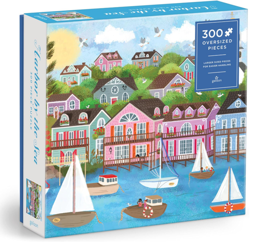 Galison Joy Laforme Harbor by the Sea 300 Piece Puzzle 300 Pieces Smooth fit 9780735385283 No Promo Code Needed!