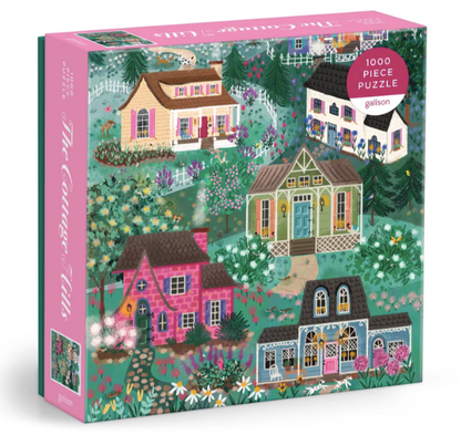 Galison Joy Laforme The Cottage Hills 1000 Piece Puzzle Ribbon - cut pieces 9780735383562 No Promo Code Needed!