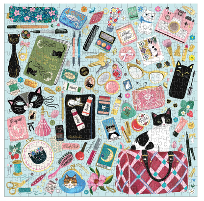 Galison Purrfect Accessories 500 Piece Foil Puzzle - No Promo Code Needed!