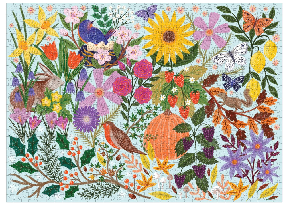 Galison Seasons in Bloom 1000 Piece Puzzle - No Promo Code Needed!