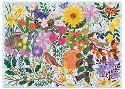 Galison Seasons in Bloom 1000 Piece Puzzle - No Promo Code Needed!