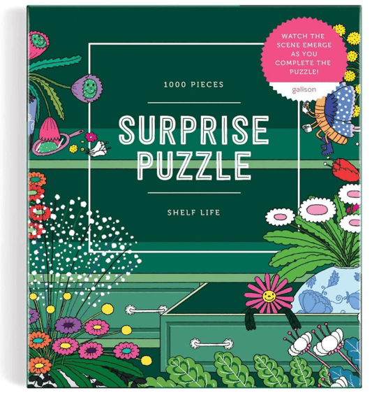 Galison Shelf Life 1000 Piece Surprise Puzzle - No Promo Code Needed!
