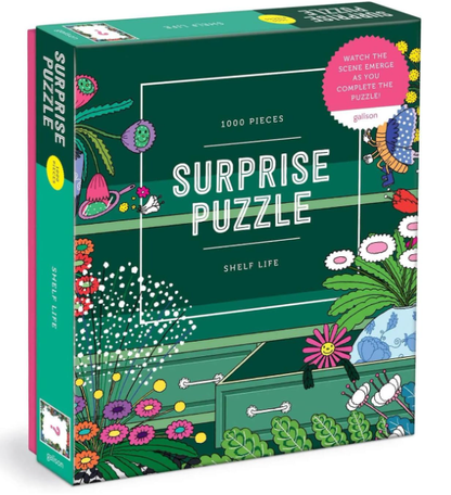 Galison Shelf Life 1000 Piece Surprise Puzzle - No Promo Code Needed!