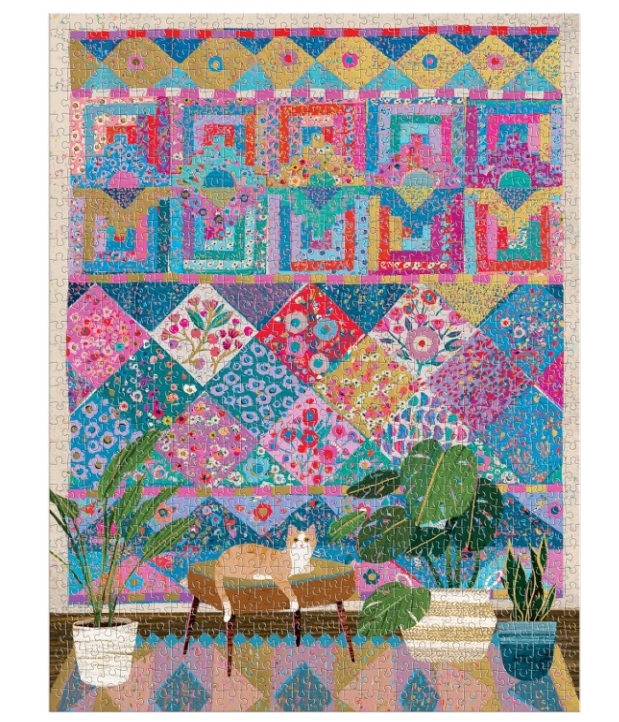 Galison Victoria Ball Quilter's Corner 1000 Piece Foil Puzzle - No Promo Code Needed!