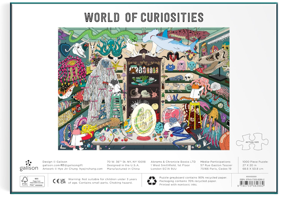 Galison World of Curiosities 1000 Piece Puzzle - No Promo Code Needed!