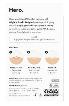 Hero Cosmetics Mighty Patch Original Acne Patches - No Promo Code Needed!