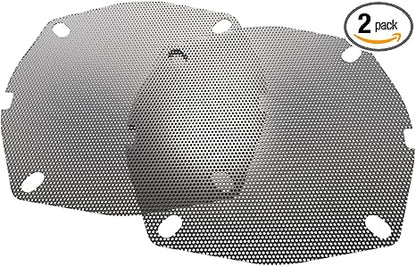 Hogtunes Front Speaker Grills 5.25 x 5.25 x 0.2 inches Pack of 2 997965301627 No Promo Code Needed!