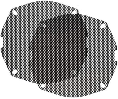 Hogtunes Front Speaker Grills 5.25 x 5.25 x 0.2 inches Pack of 2 997965301627 No Promo Code Needed!
