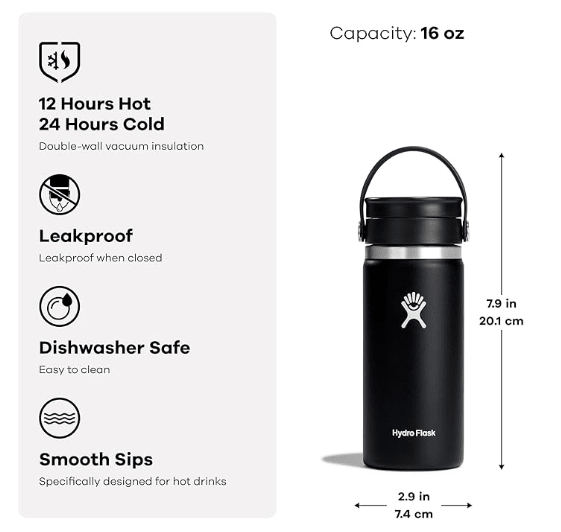 Hydro Flask Insulated Water Bottle Travel Cup - No Promo Code Needed!