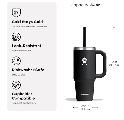 Hydro Flask Travel Tumbler with Handle Lid and Straw - No Promo Code Needed!