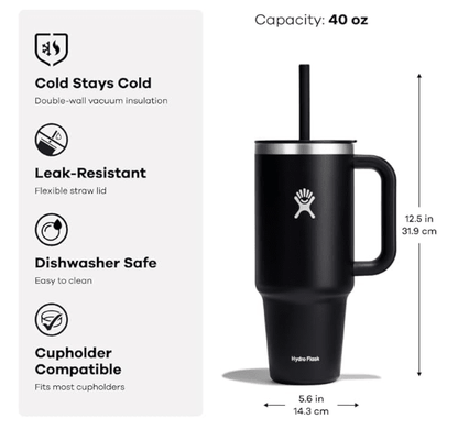 Hydro Flask Travel Tumbler with Handle Lid and Straw - No Promo Code Needed!