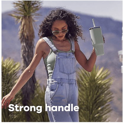 Hydro Flask Travel Tumbler with Handle Lid and Straw - No Promo Code Needed!