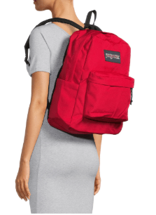 JanSport Superbreak Plus Backpack Red Tape OS 193391686059 No Promo Code Needed!