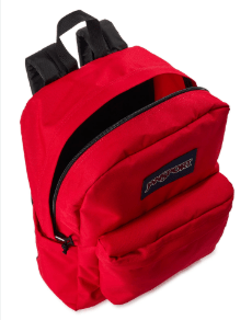 JanSport Superbreak Plus Backpack Red Tape OS 193391686059 No Promo Code Needed!