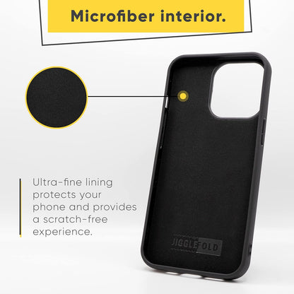 Jiggle & Fold Leather Phone Case with Detachable Wallet and Card Holder - No Promo Code Needed!