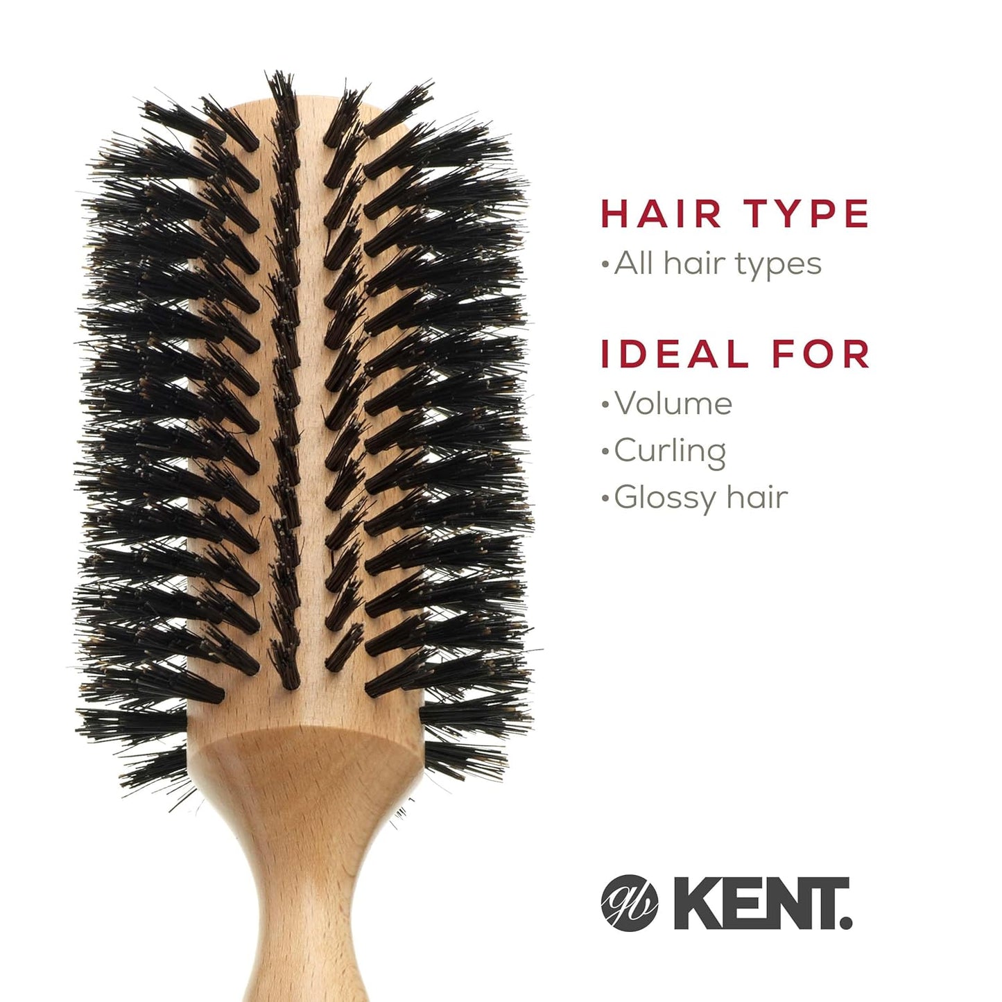 Kent Large Radial Bristle Round Brush - No Promo Code Needed!