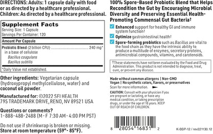 Klaire Labs Digestive and Immune Support Probiotic Capsules - No Promo Code Needed!
