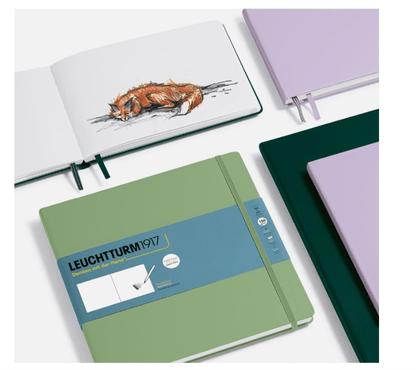 Leuchtturm1917 Hardcover Sketchbook Medium Plain Landscape Lilac Size A5 112 pages 150gsm - No Promo Code Needed!