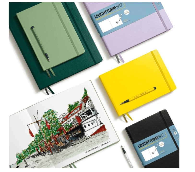 Leuchtturm1917 Hardcover Sketchbook Medium Plain Landscape Lilac Size A5 112 pages 150gsm - No Promo Code Needed!