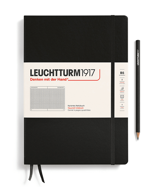 Leuchtturm1917 Hardcover Squared Composition Notebook - No Promo Code Needed!