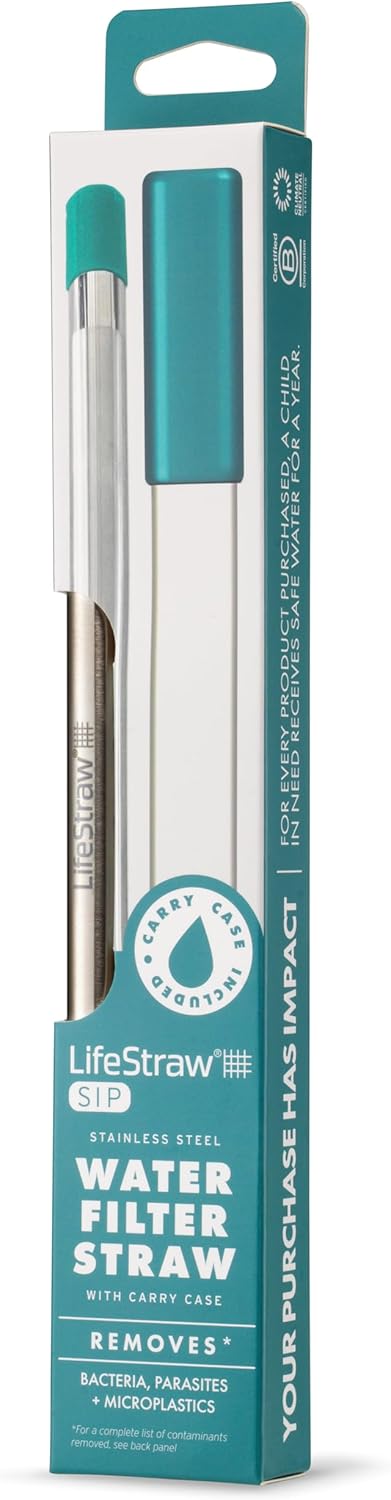 LifeStraw SIP Reusable Steel Filter Straw - No Promo Code Needed!