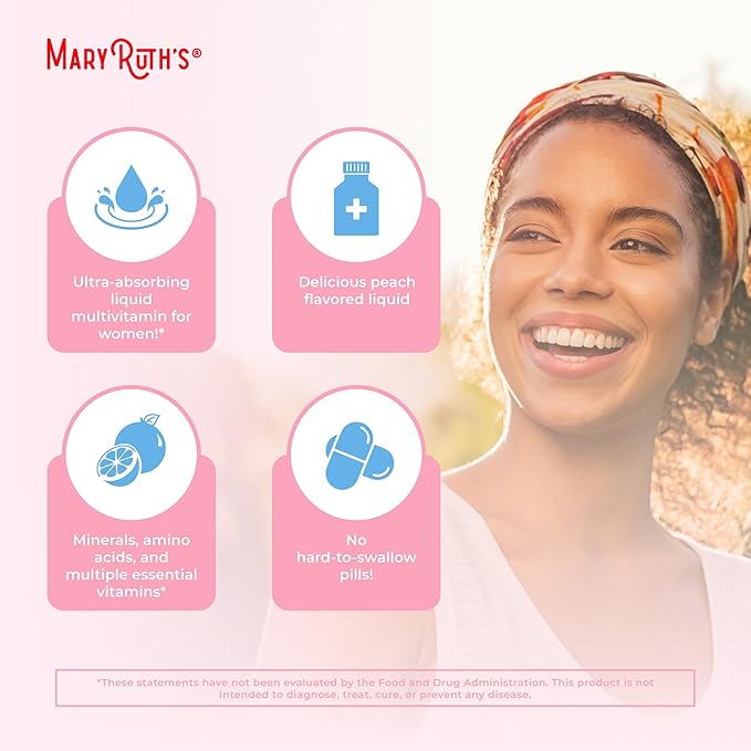 MaryRuth's Mary Ruth Women’s Multivitamin + Hair Growth Liposomal - Used As Is CONDITION: USED AS - IS 810104622349 No Promo Code Needed!
