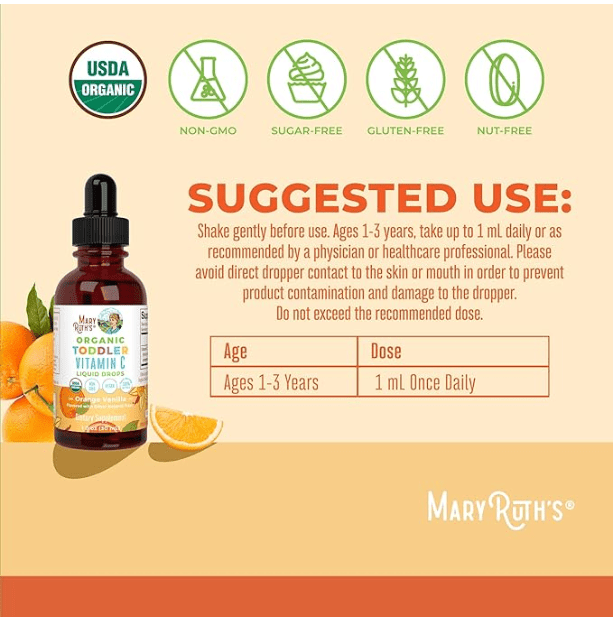 MaryRuth's Toddler Vitamin C Drops - No Promo Code Needed!