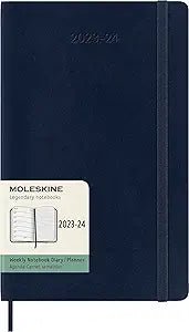 Moleskine 18 - Month Weekly Planner Large Soft Cover Sapphire Blue 8056598856934 No Promo Code Needed!