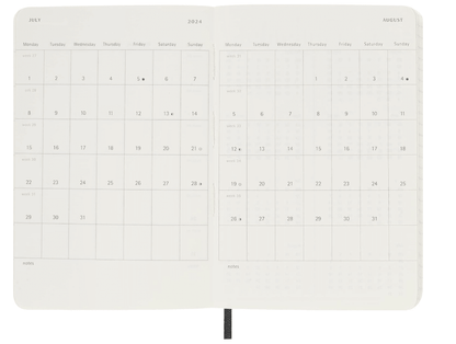 Moleskine Classic 18 Month 2023 - 2024 Weekly Planner - No Promo Code Needed!