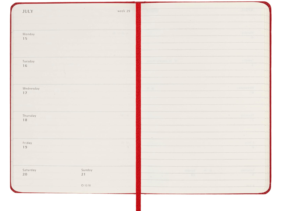 Moleskine Classic 18 Month 2023 - 2024 Weekly Planner - No Promo Code Needed!