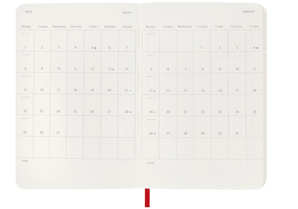 Moleskine Classic 18 Month 2023 - 2024 Weekly Planner - No Promo Code Needed!
