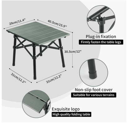 Naturehike FT08 Aluminum Alloy Folding Table - No Promo Code Needed!