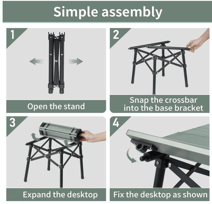 Naturehike FT08 Aluminum Alloy Folding Table - No Promo Code Needed!