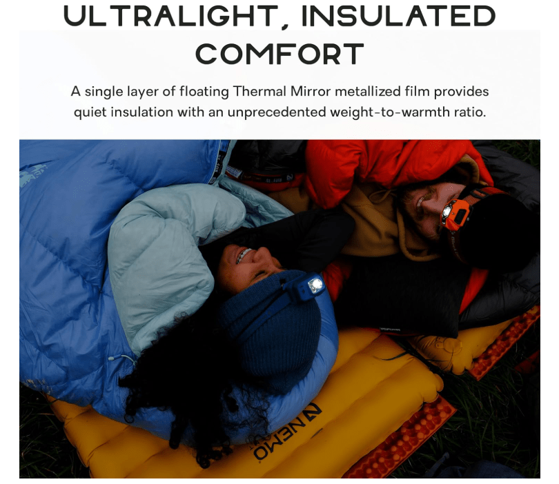 NEMO Tensor Trail Regular Mummy Sleeping Pads - No Promo Code Needed!