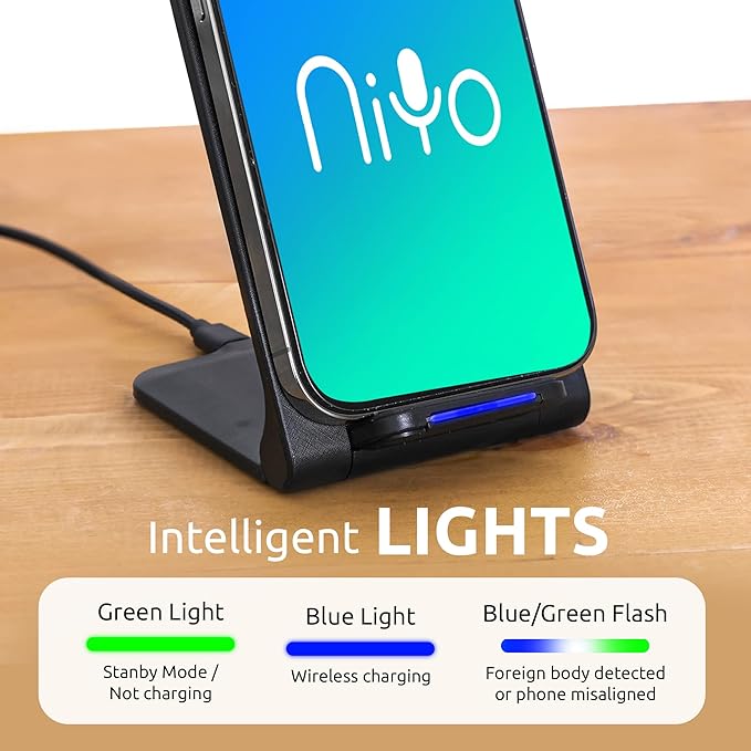 NiYo Portable Foldable Wireless Phone Charger Stand - No Promo Code Needed!
