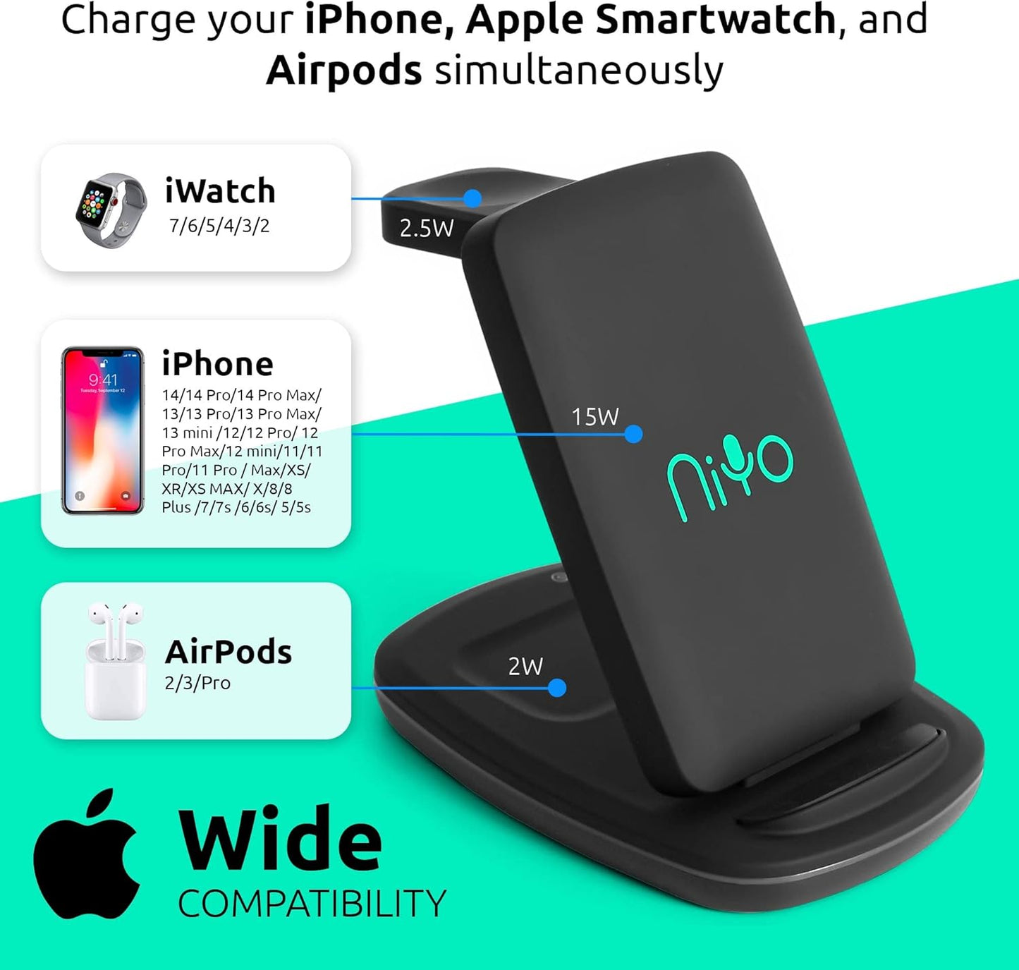 NiYo Wireless Charger Foldable - No Promo Code Needed!