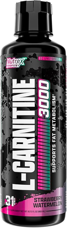 Nutrex Research Premium L Carnitine Liquid 16 oz Strawberry Watermelon Flavor 850060362033 No Promo Code Needed!