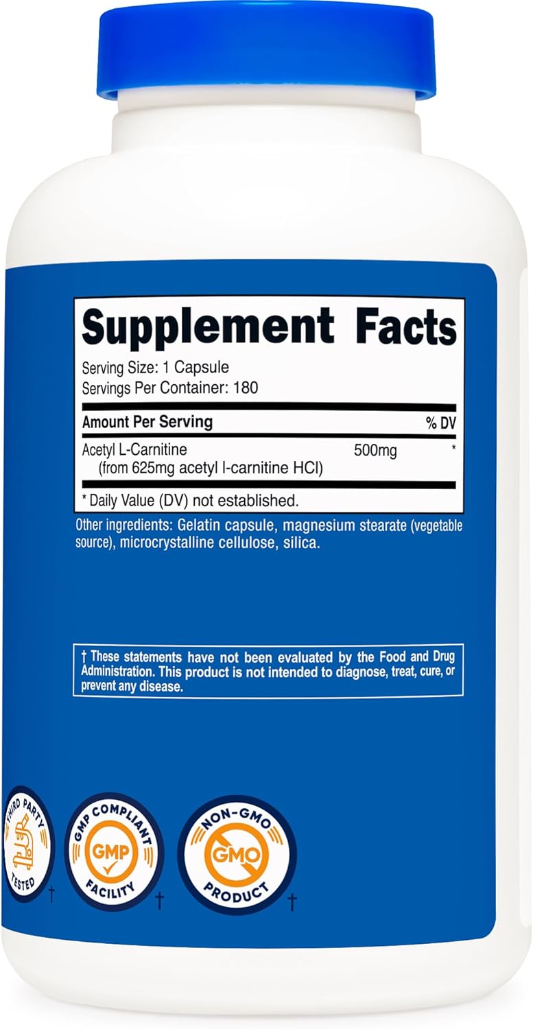 Nutricost Acetyl L - Carnitine Capsules - No Promo Code Needed!
