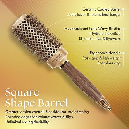 Olivia Garden Ion Square Shaper Thermal Hair Brush - No Promo Code Needed!