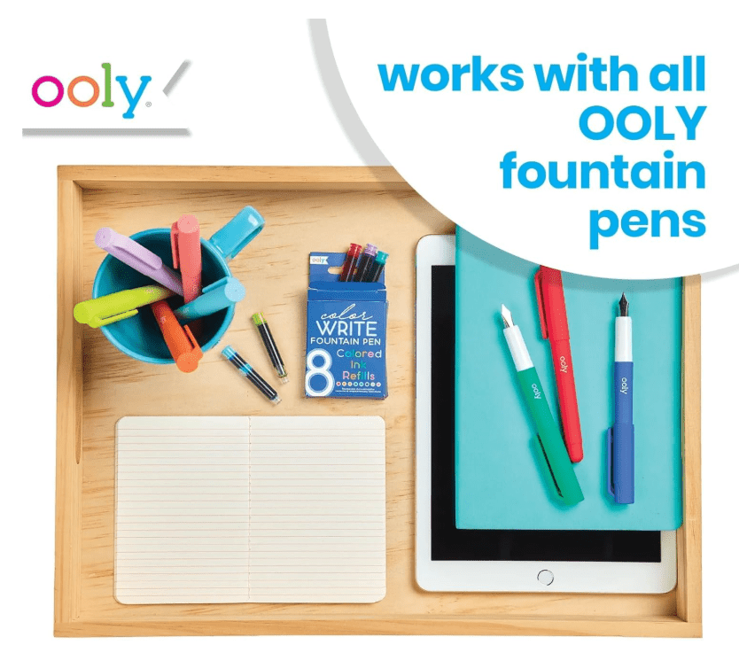 OOLY Color Write Fountain Pens Ink Refills - No Promo Code Needed!