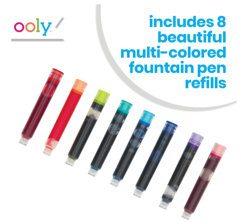 OOLY Color Write Fountain Pens Ink Refills - No Promo Code Needed!