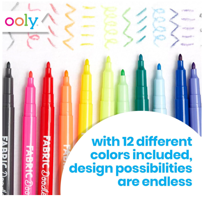 OOLY Fabric Doodlers Markers - No Promo Code Needed!