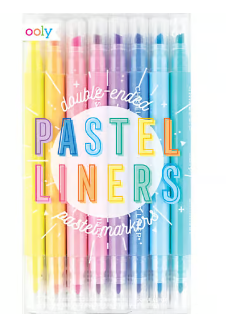 OOLY Pastel Liners Assorted Fine and Chisel Tips Markers - No Promo Code Needed!