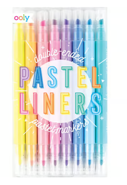 OOLY Pastel Liners Assorted Fine and Chisel Tips Markers - No Promo Code Needed!